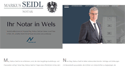 Desktop Screenshot of notar-wels.at