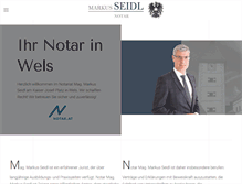 Tablet Screenshot of notar-wels.at